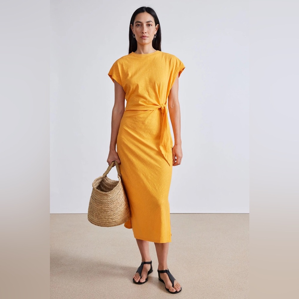 Apiece Apart creamsicle Wrap Dress